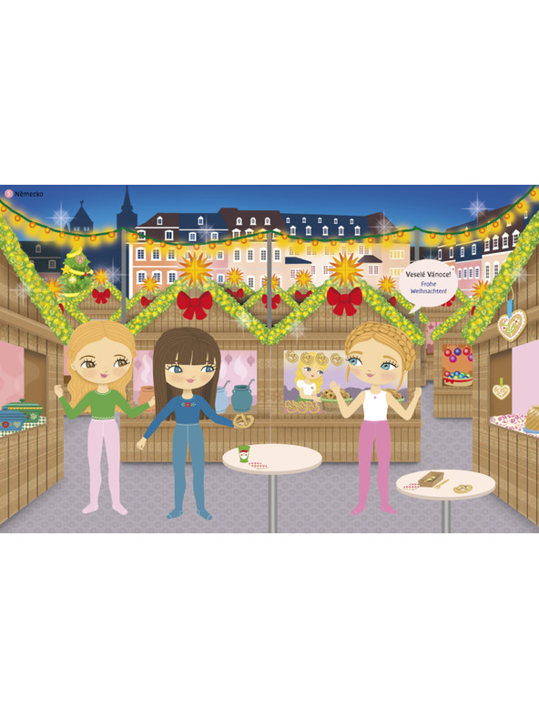 ELLA & MAX Odjeća iz cijelog svijeta BOŽIĆ ─ Knjiga naljepki