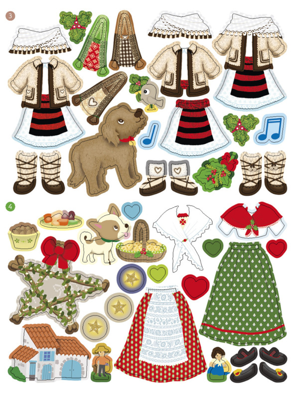 ELLA & MAX Odjeća iz cijelog svijeta BOŽIĆ ─ Knjiga naljepki