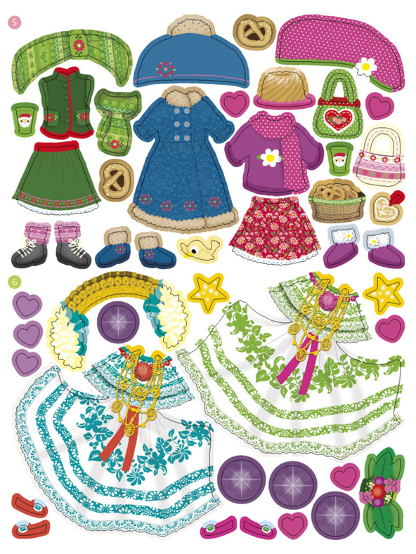 ELLA & MAX Odjeća iz cijelog svijeta BOŽIĆ ─ Knjiga naljepki