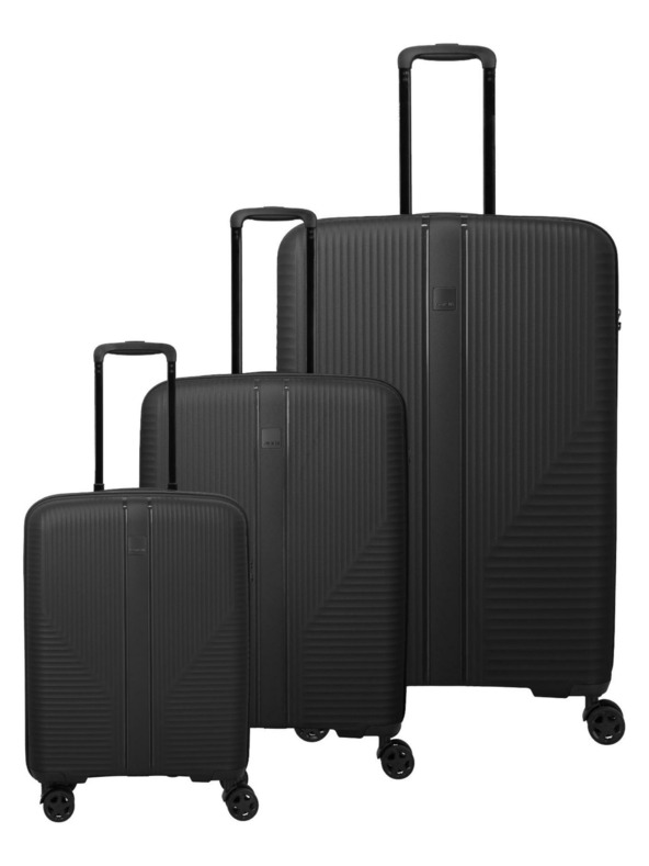 Travelite Komplet putnih kovčega Travelite Air Stripe S,M,L Black