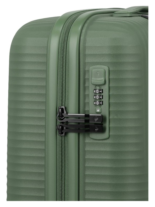 Travelite Komplet putnih kovčega Travelite Air Stripe S,M,L Slim Green
