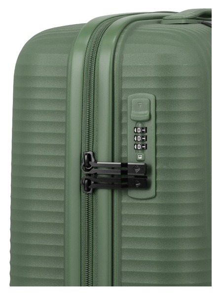 Travelite Komplet putnih kovčega Travelite Air Stripe S,M,L Slim Green