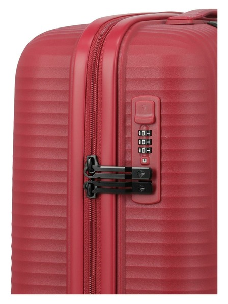 Travelite Komplet putnih kovčega Travelite Air Stripe S,M,L Slim Red