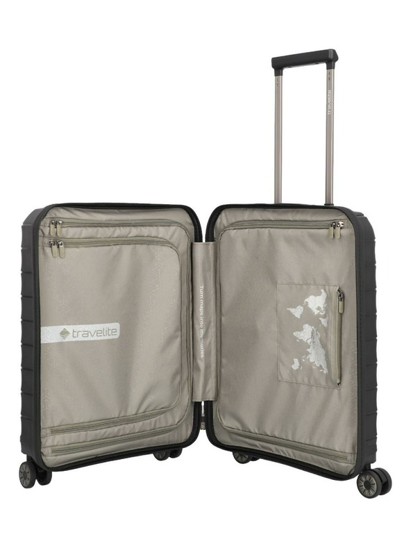 Travelite Komplet putnih kovčega Travelite Mooby S,M,L Front pocket Black