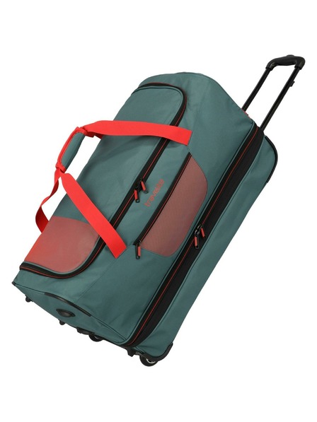 Travelite Putna torba Travelite Basics Wheeled duffle L exp Green/orange