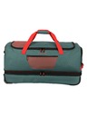 Travelite Putna torba Travelite Basics Wheeled duffle L exp Green/orange