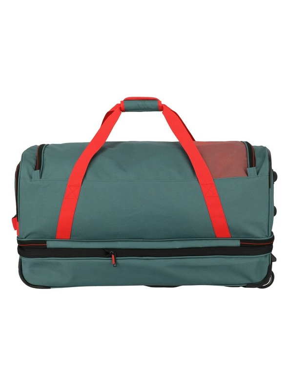 Travelite Putna torba Travelite Basics Wheeled duffle L exp Green/orange