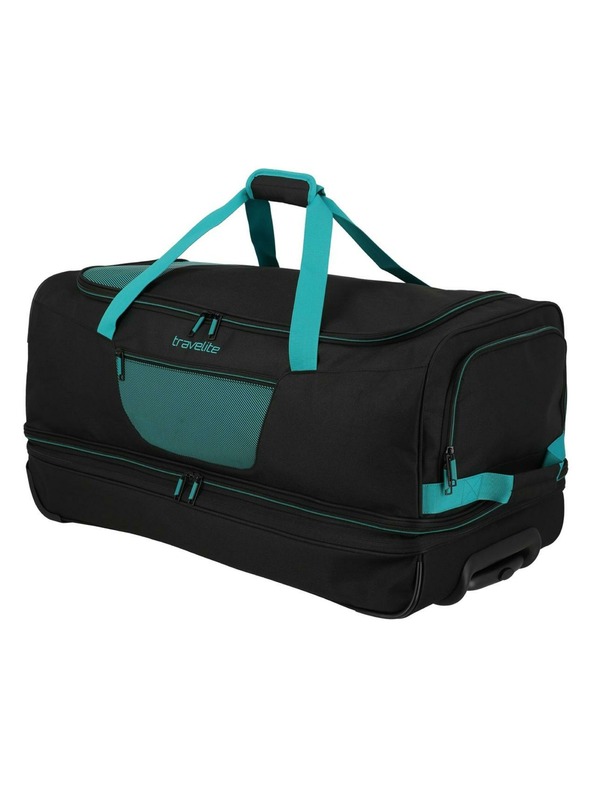 Travelite Putna torba Travelite Basics Wheeled duffle L exp Black/petrol