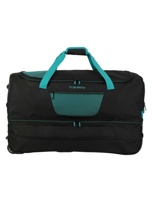 Travelite Putna torba Travelite Basics Wheeled duffle L exp Black/petrol
