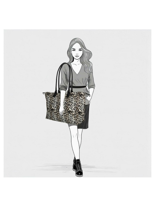 Enrico Benetti Torba Enrico Benetti Claire 25001 Panther Print