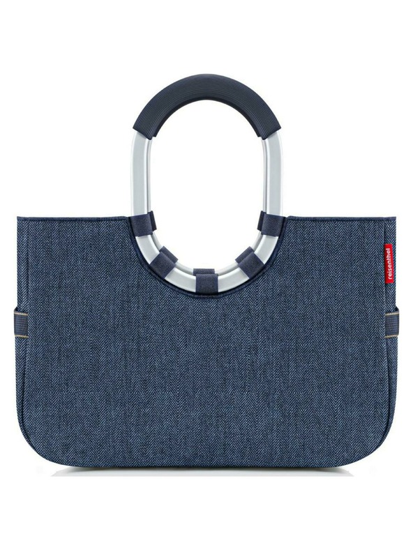 Reisenthel Torba Reisenthel Loopshopper M Herringbone Dark Blue