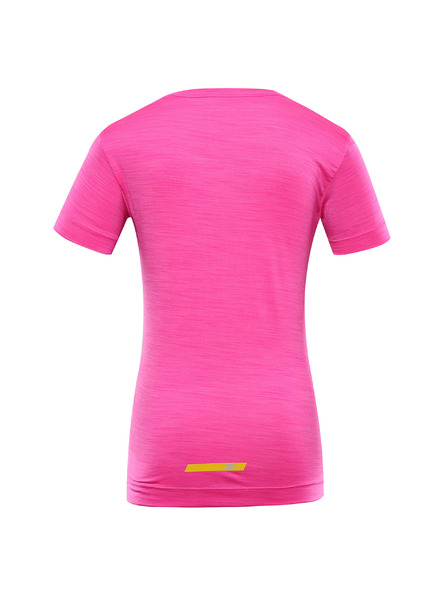 ALPINE PRO Dječja brzo sušeća majica ALPINE PRO BASIKO neon pink