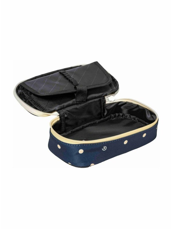 Meatfly Meatfly pernica XL Pencil Case Yellow Dots