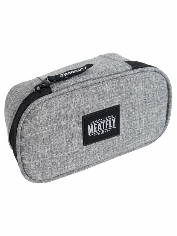 Meatfly Meatfly pernica XL Pencil Case Grey Heather