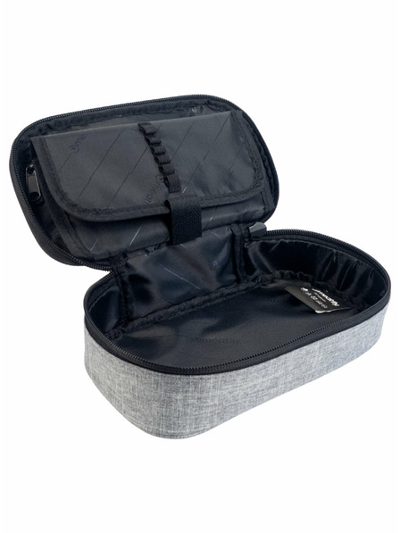 Meatfly Meatfly pernica XL Pencil Case Grey Heather