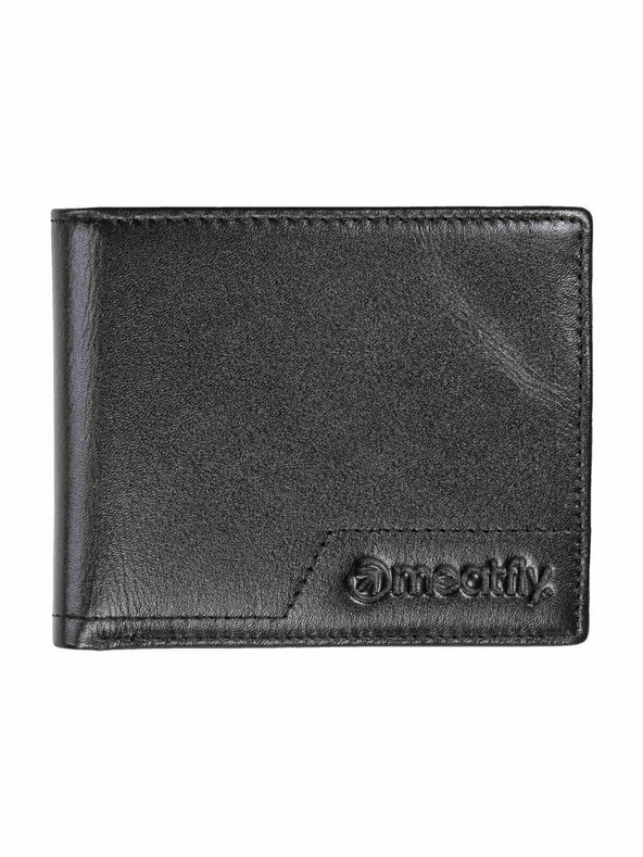 Meatfly Meatfly kožna novčanik Eliot Premium Black