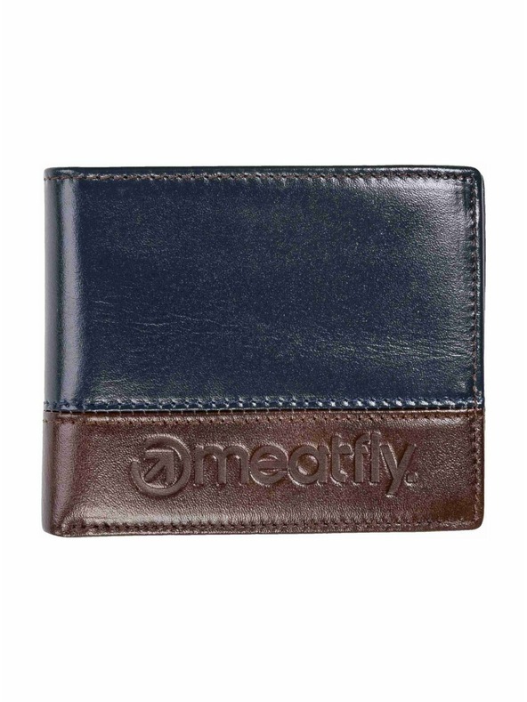 Meatfly Meatfly kožna novčanik Eddie Premium Navy / Brown