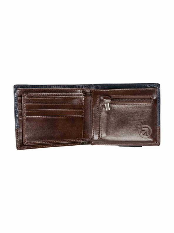 Meatfly Meatfly kožna novčanik Eddie Premium Navy / Brown
