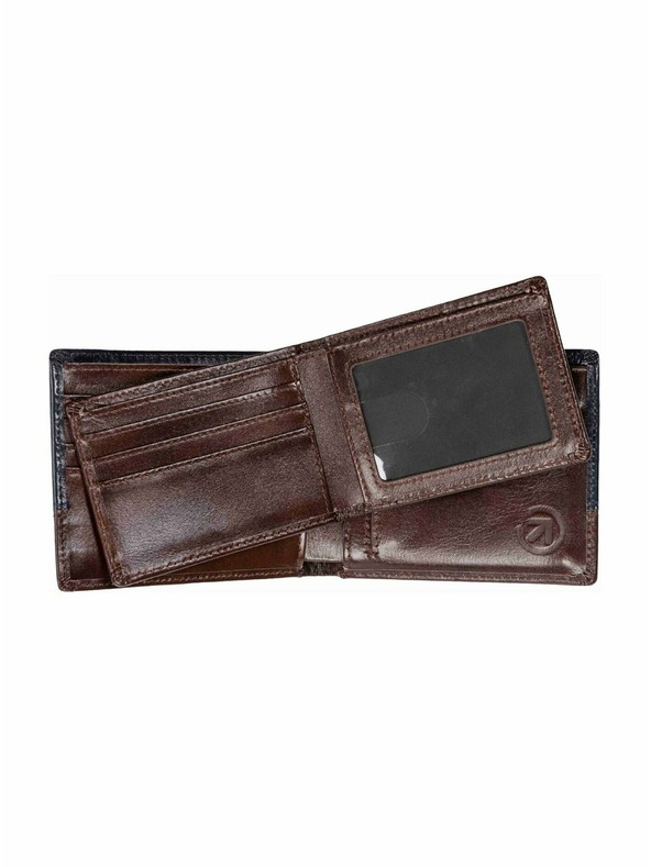 Meatfly Meatfly kožna novčanik Eddie Premium Navy / Brown