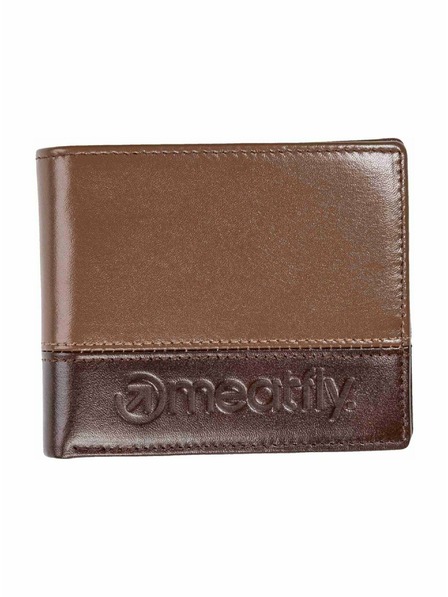 Meatfly Meatfly kožna novčanik Eddie Premium Brown