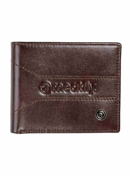 Meatfly Meatfly kožna novčanik Zac Premium Dark Brown