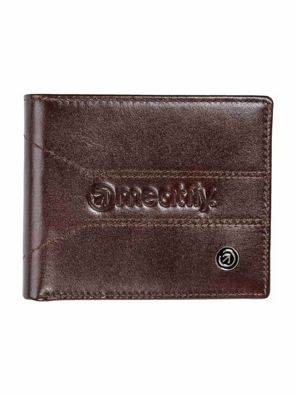 Meatfly Meatfly kožna novčanik Zac Premium Dark Brown