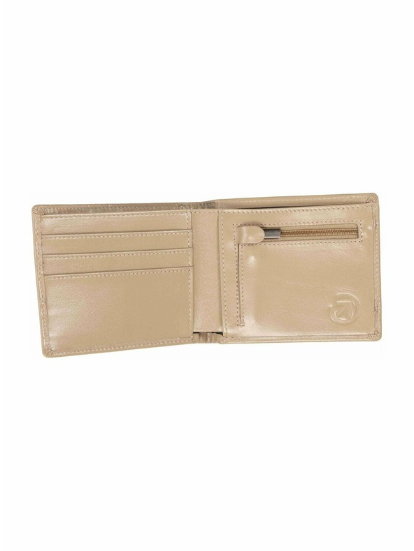 Meatfly Meatfly kožna novčanik Zac Premium Beige