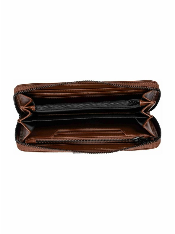 Meatfly Meatfly kožni novčanik Leila Premium Brown