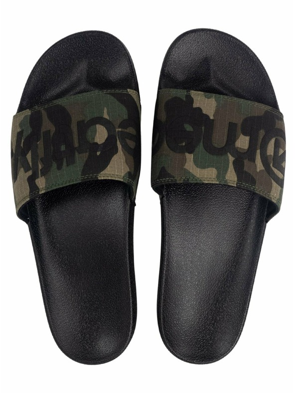 Meatfly Meatfly muške papuče Hudson Black Camo Ripstop