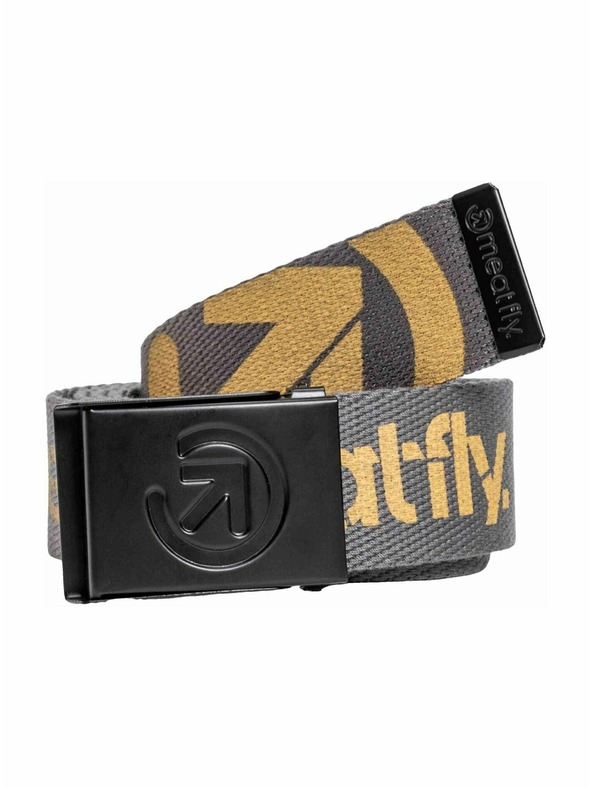 Meatfly Meatfly pojas Corridor Dark Grey / Gold