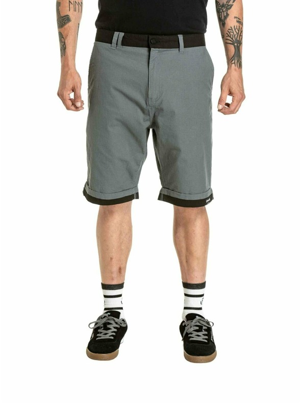 Meatfly Meatfly muške šorts Barry 2.0 Grey / Black Ripstop