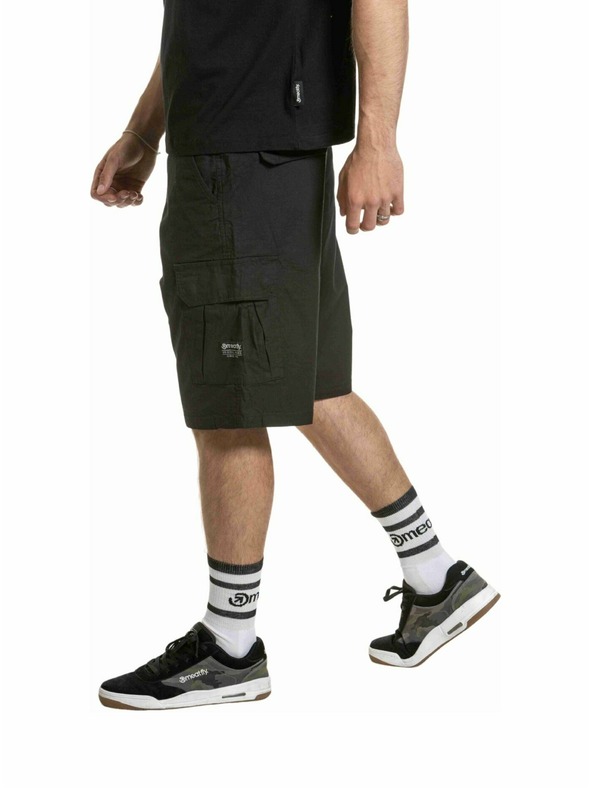 Meatfly Meatfly muške šorts Syndrom Black Ripstop