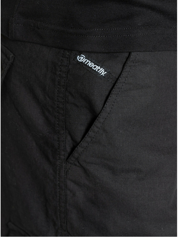 Meatfly Meatfly muške šorts Syndrom Black Ripstop