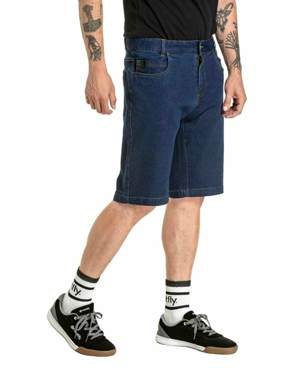 Meatfly Meatfly muške šorts Just 2.0 Denim Rinse Wash