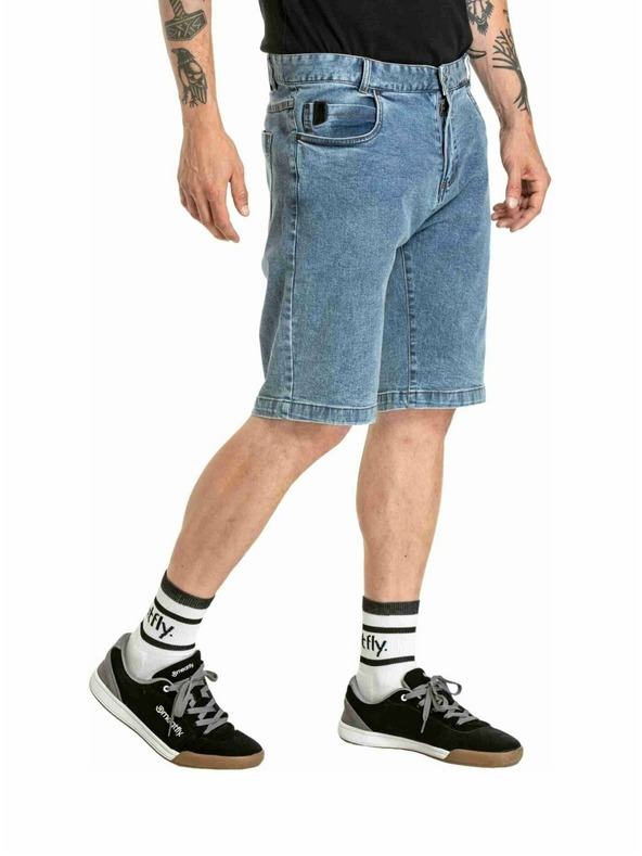 Meatfly Meatfly muške šorts Just 2.0 Denim Dirty Washed