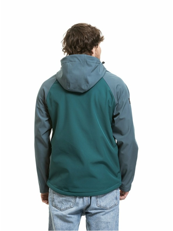 Meatfly Meatfly muška softshell jakna Rasmussen Botanical / Blue Sea