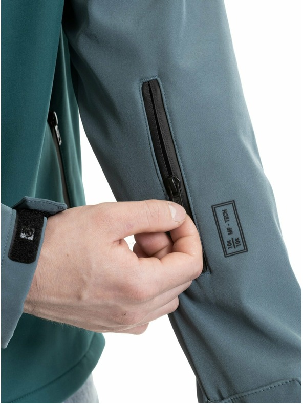 Meatfly Meatfly muška softshell jakna Rasmussen Botanical / Blue Sea