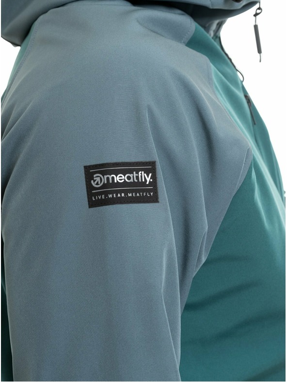 Meatfly Meatfly muška softshell jakna Rasmussen Botanical / Blue Sea