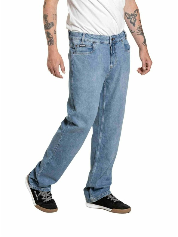 Meatfly Meatfly muške hlače Justyn Reborn Dirty Washed Denim