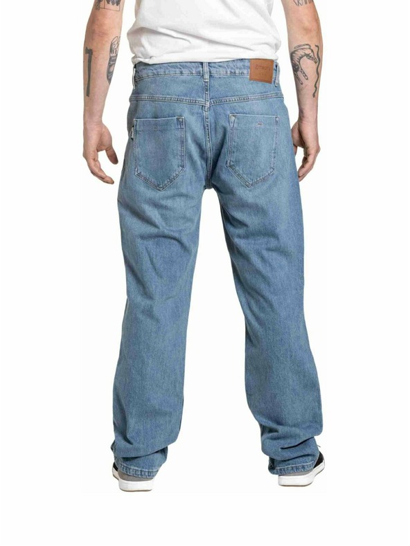 Meatfly Meatfly muške hlače Justyn Reborn Dirty Washed Denim