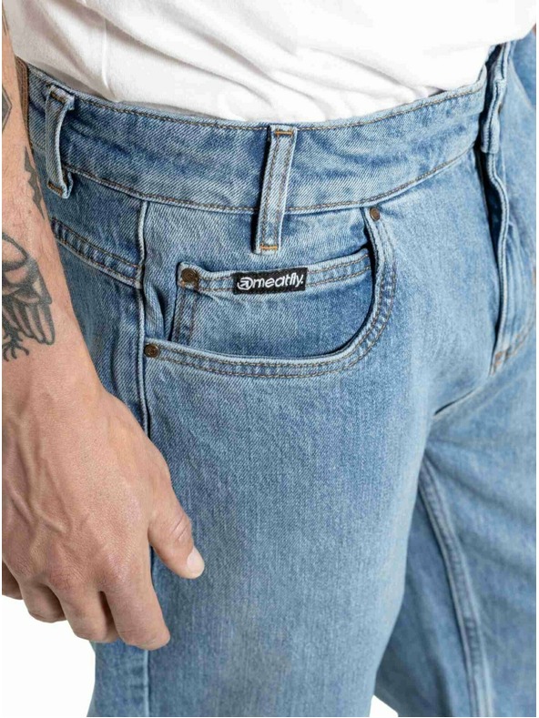 Meatfly Meatfly muške hlače Justyn Reborn Dirty Washed Denim