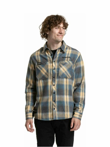 Meatfly Meatfly muška košulja Kurt Cream / Blue