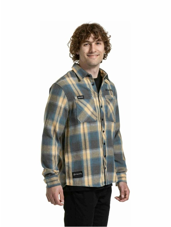 Meatfly Meatfly muška košulja Kurt Cream / Blue