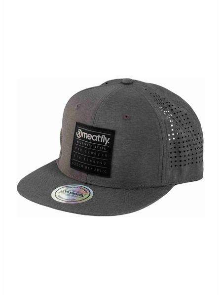 Meatfly Meatfly kapa Nylan Perfor Snapback Grey Square