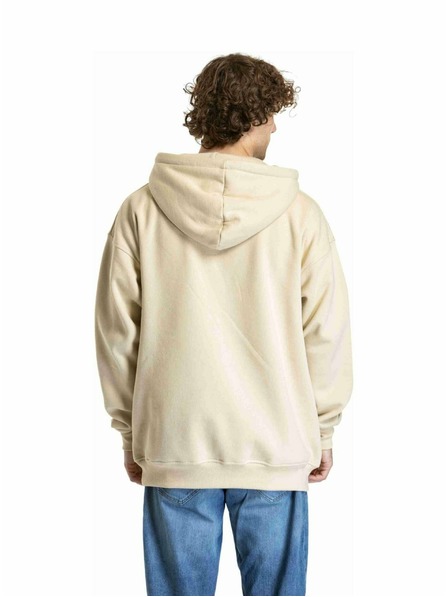 Meatfly Meatfly unisex mikina Fry Skull Beige