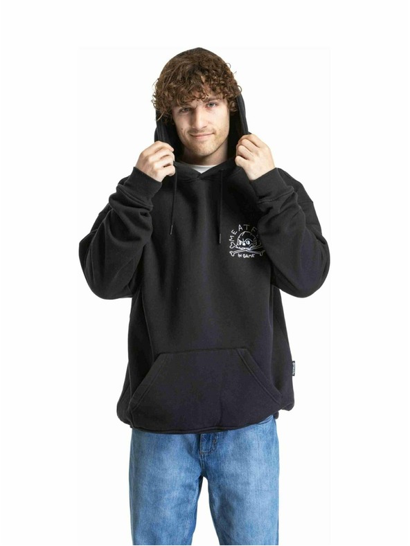 Meatfly Meatfly unisex mikina Fry Skull Black