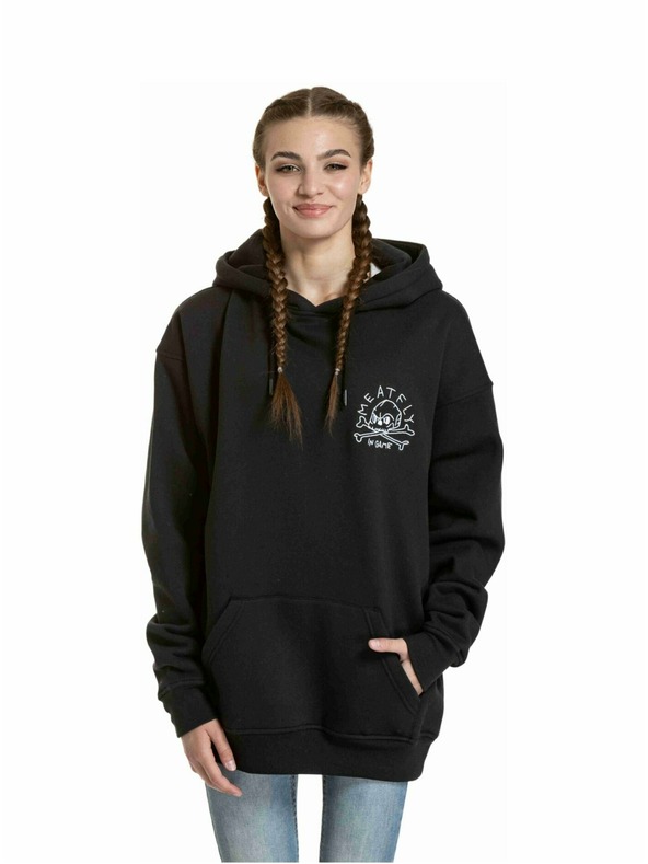 Meatfly Meatfly unisex mikina Fry Skull Black
