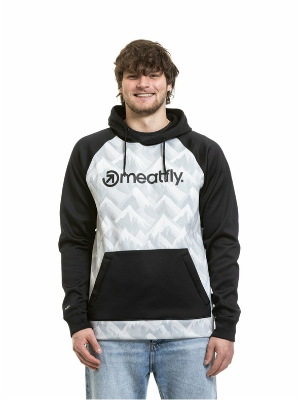 Meatfly Meatfly muška tehnička mikina Gravel White Mountains