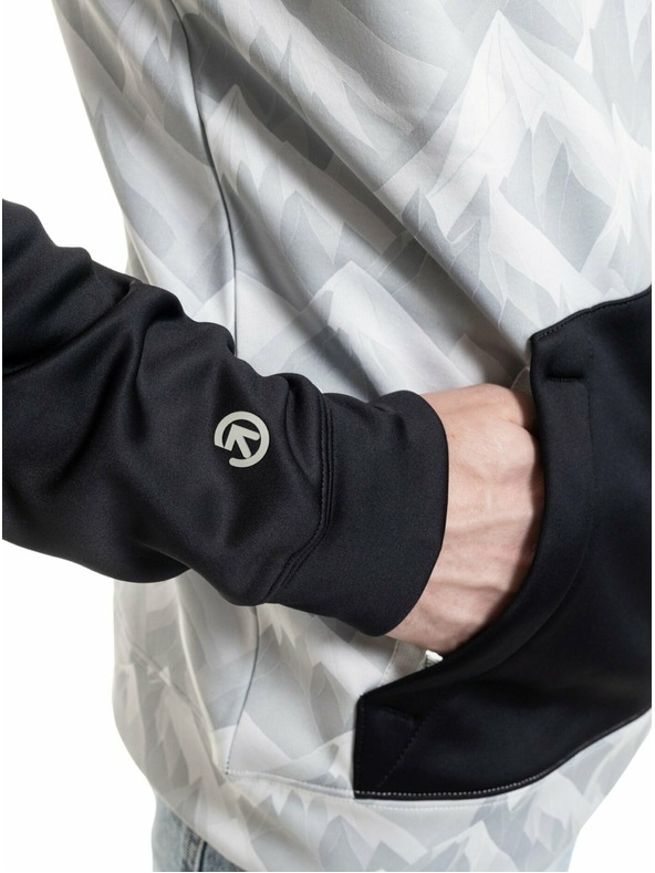 Meatfly Meatfly muška tehnička mikina Gravel White Mountains