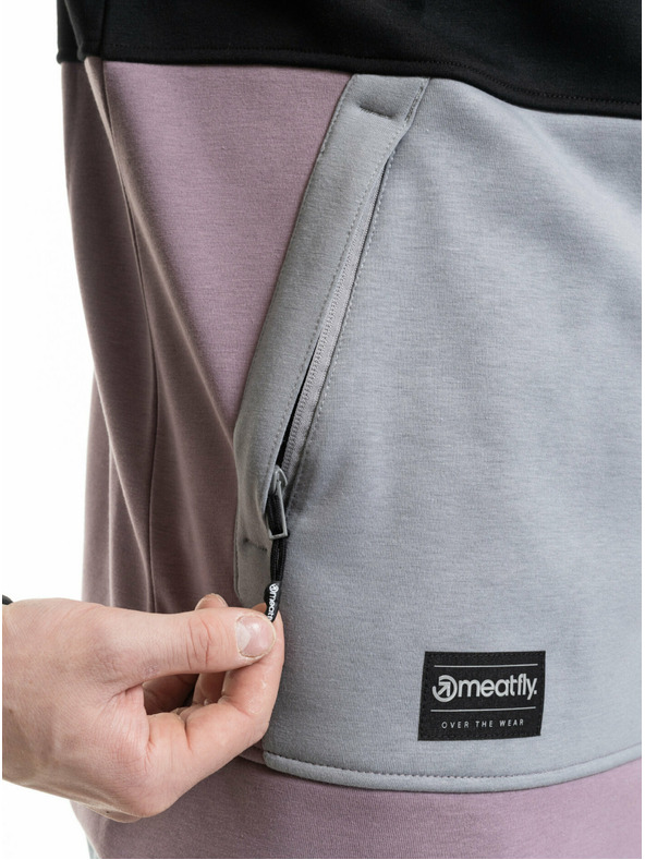 Meatfly Meatfly muška tehnička mikina Tason Orchid / Gray